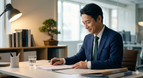 ファクタリングを検討する経営者のイメージ