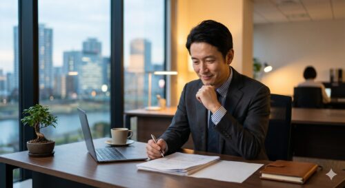 トラストゲートウェイを検討する中小企業経営者のイメージ